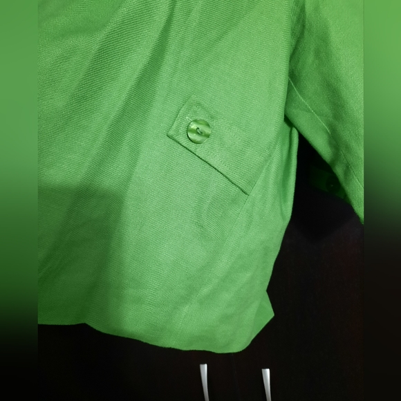 Alexandra Bartlett Linen Cropped Blazer Jacket - Picture 10 of 11